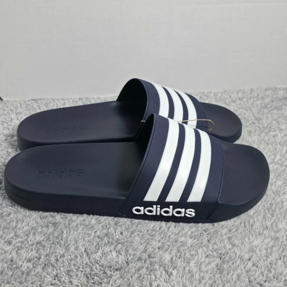 Adidas Adilette Shower Slides Men's 9 / Women's 10‎ GZ5920 Flip Flops Navy NEW